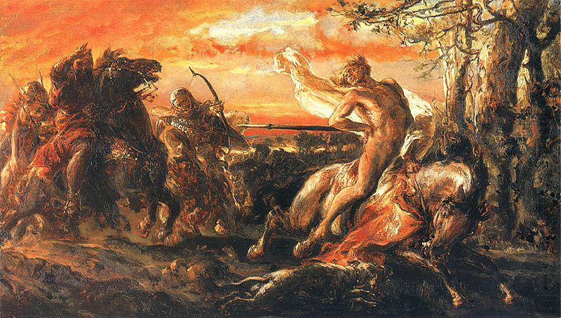 The death of Leszek the White., Jan Matejko